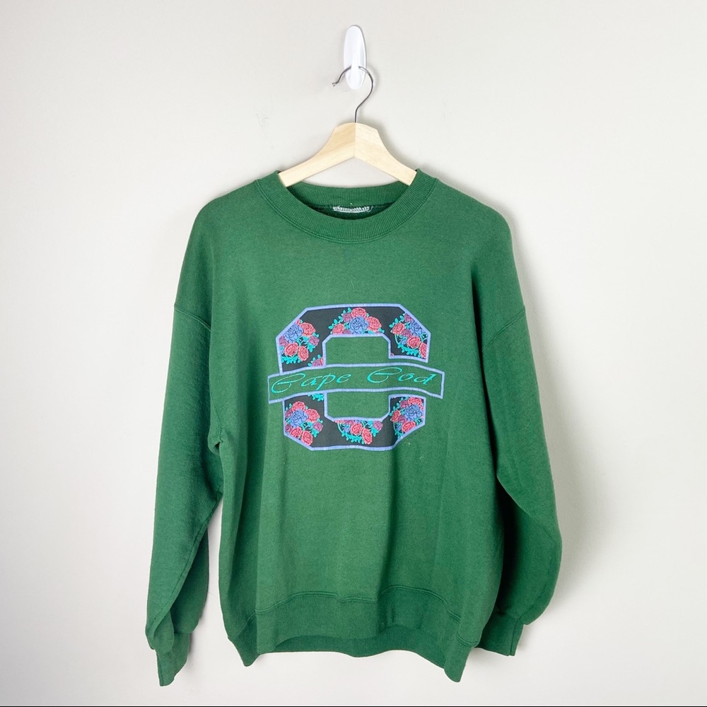 Vintage Green Cape Cod Crewneck Sweatshirt